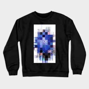 Blue Mosaic 2-Available In Art Prints-Mugs,Cases,Duvets,T Shirts,Stickers,etc Crewneck Sweatshirt